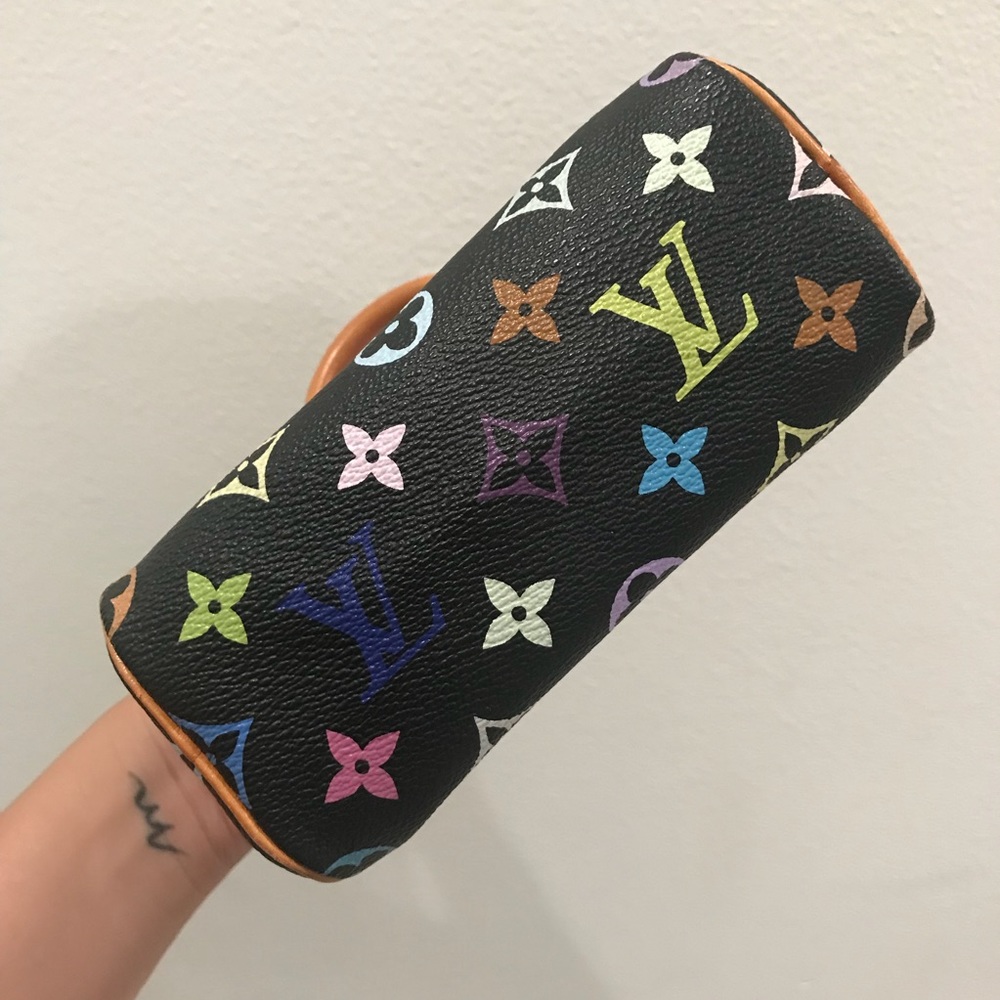 🚫SOLD🚫Louis Vuitton Mini Multicolor Speedy Black - Picture 6 of 8